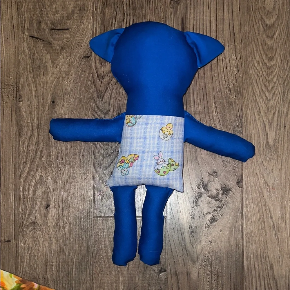 Cat & Jack Blue and Patterned Plush Cat Toy